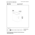 LUCIDE Lucide BOLTON - Lámpara de pared - Energía solar - LED Dimming. - 1x1W 2850K/3150K - IP54 - Sensor día/noche - Negro