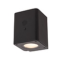Lucide RAMIN - Lámpara de pared - Energía solar - LED Dimming. - 1x1W 2850K/3150K - IP54 - Sensor día/noche - Negro