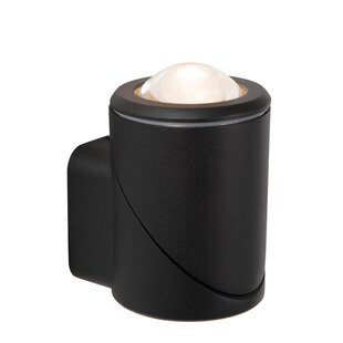 Lucide ERIN - Foco de pared / Aplique de pared Interior/Exterior - LED - 1x5W 2700K - IP65 - Negro