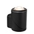 Lucide ERIN - Foco de pared / Aplique de pared Interior/Exterior - LED - 1x5W 2700K - IP65 - Negro