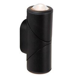 Lucide ERIN - Wandstrahler / Wandleuchte Innen/Außen - LED - 2x5W 2700K - IP65 - Schwarz