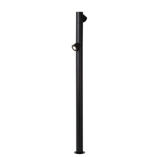 Lucide IBAMBA - Lampe sur pied - LED - 2x6W 3000K - IP65 - Noir