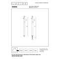 LUCIDE Lucide IBAMBA - Lámpara de pedestal - LED - 2x6W 3000K - IP65 - Negro