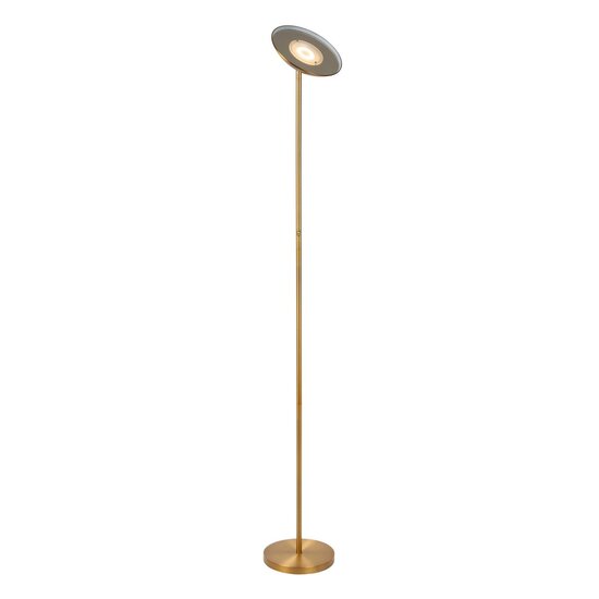 Lucide ZENITH - Floor lamp - Ø 25.4 cm - LED Dimb. - 1x20W 3000K - Matt Gold / Brass