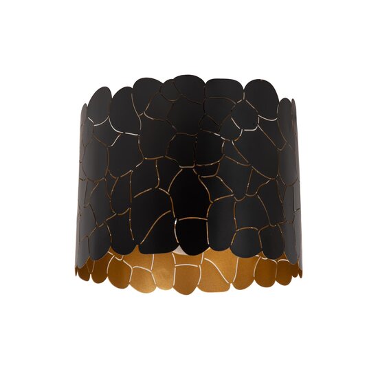LUCIDE Lucide ALMELO - Lámpara de techo - Ø 25,5 cm - 1xE27 - Negro
