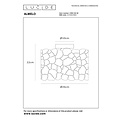 LUCIDE Lucide ALMELO - Plafonnier - Ø 25,5 cm - 1xE27 - Noir