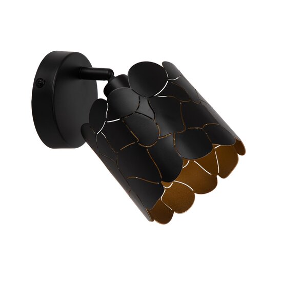 LUCIDE Lucide ALMELO - Wandspot / Wandleuchte - Ø 12 cm - 1xE14 - Schwarz