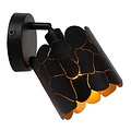 LUCIDE Lucide ALMELO - Wandspot / Wandleuchte - Ø 12 cm - 1xE14 - Schwarz