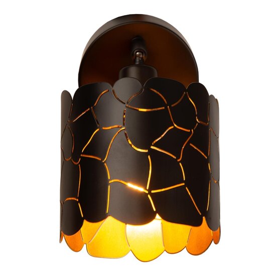 LUCIDE Lucide ALMELO - Spot mural / Applique - Ø 12 cm - 1xE14 - Noir