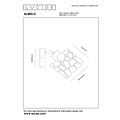LUCIDE Lucide ALMELO - Spot mural / Applique - Ø 12 cm - 1xE14 - Noir