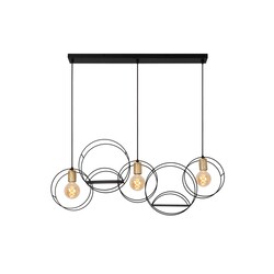 Lucide CIRCLE - Hanglamp - 3xE27 - Zwart