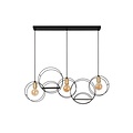 Lucide CIRCLE - Pendant lamp - 3xE27 - Black