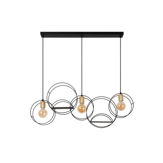 LUCIDE Lucide CIRCLE - Pendant Lamp - 3xE27 - Black