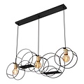 Lucide CIRCLE - Pendant lamp - 3xE27 - Black
