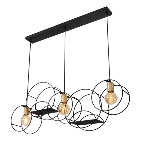 LUCIDE Lucide CIRCLE - Pendant Lamp - 3xE27 - Black