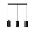LUCIDE Lucide ALMELO - Lampe à suspension - 3xE27 - Noir