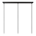 Lucide ALMELO - Lámpara colgante - 3xE27 - Negro