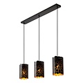 Lucide ALMELO - Pendant lamp - 3xE27 - Black