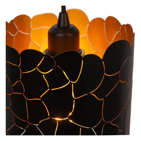 Lucide ALMELO - Pendant lamp - 3xE27 - Black