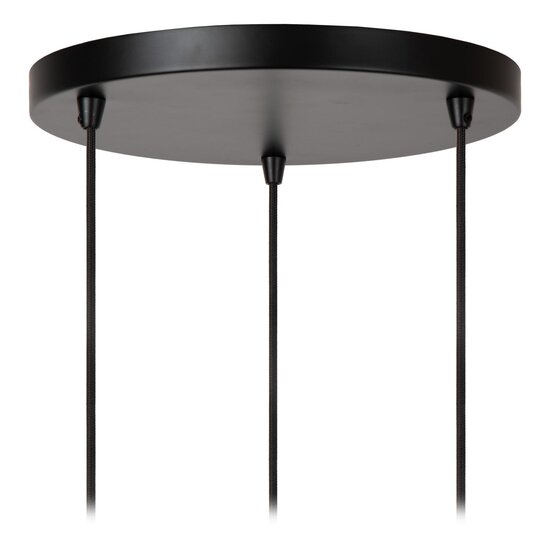 Lucide ALMELO - Pendant lamp - 3xE27 - Black