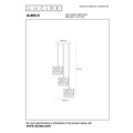 LUCIDE Lucide ALMELO - Lámpara colgante - 3xE27 - Negro