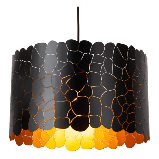 LUCIDE Lucide ALMELO - Hanglamp - Ø 40 cm - 1xE27 - Zwart