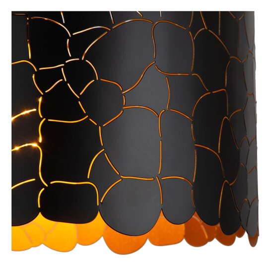 Lucide ALMELO - Lampe à suspension - Ø 40 cm - 1xE27 - Noir