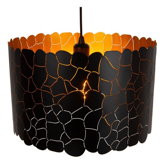 LUCIDE Lucide ALMELO - Hanglamp - Ø 40 cm - 1xE27 - Zwart