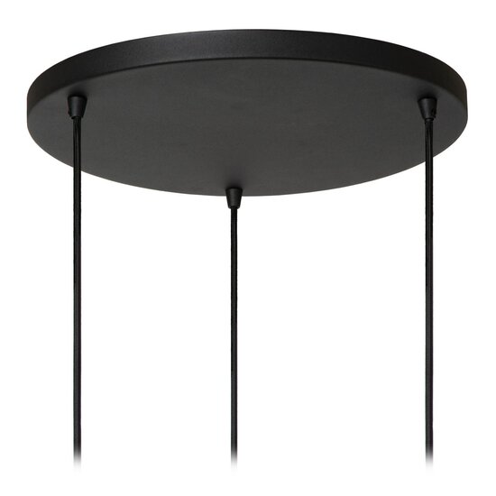LUCIDE Lucide TRIBUTE - Hanglamp - Ø 76 cm - 3xE27 - Geschikt voor vide en hoge plafonds - Beige