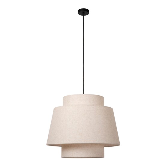 LUCIDE Lucide TRIBUTE - Lámpara colgante - Ø 60 cm - 1xE27 - Beige