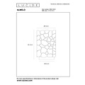 Lucide ALMELO - Lampe à poser - Ø 15 cm - 1xE27 - Noir