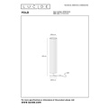 LUCIDE Lucide FOLD - Vloerlamp - Ø 20 cm - 2xE27 - Wit