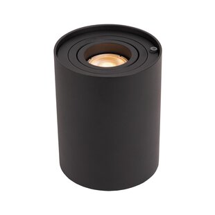 Lucide TUBE - Lampe de table - Ø 9,6 cm - LED 3 StepDim - GU10 - 1x5W 2600K/2800K - Noir