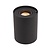 Lucide TUBE - Lampe de table - Ø 9,6 cm - LED 3 StepDim - GU10 - 1x5W 2600K/2800K - Noir