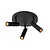 LUCIDE Lucide GRADO - Plafondspot - Ø 25 cm - 3xGU10 (MR11) - Zwart