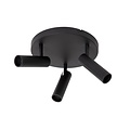 Lucide GRADO - Plafondspot - Ø 25 cm - 3xGU10 (MR11) - Zwart