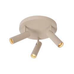 Lucide GRADO - Deckenstrahler - Ø 25 cm - 3xGU10 (MR11) - Taupe