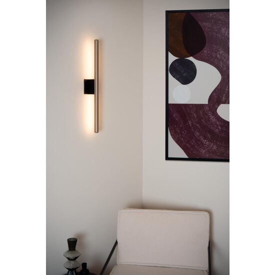 Lucide BRAGA - Applique Intérieur/Extérieur - LED - 1x10W 2700K - IP54 - Café