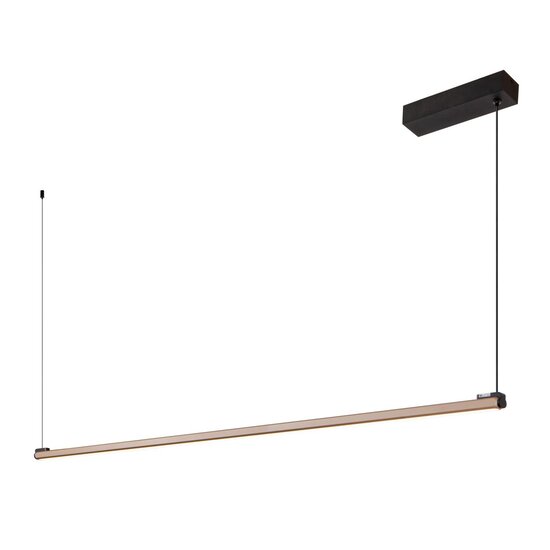 LUCIDE Lucide BRAGA - Lámpara colgante - LED regulable - CCT - 1x36W 2700K/4000K - Café
