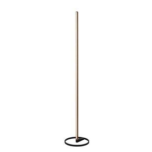 Lucide BRAGA - Vloerlamp - Ø 30 cm - LED Dimb. - CCT - 1x22W 2700K/4000K - Koffie