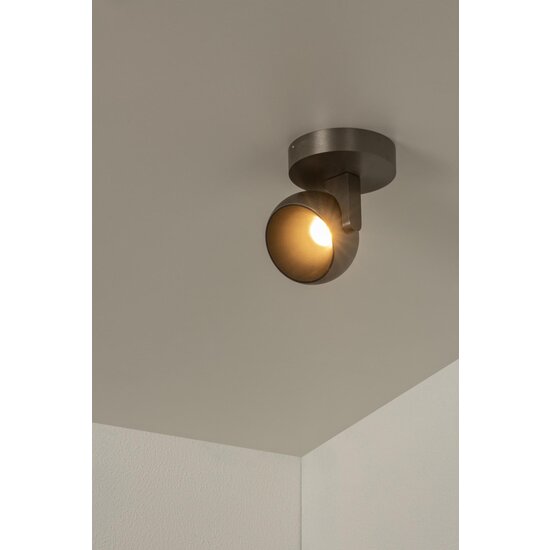 Lucide ESFERA - Ceiling spotlight - Ø 11.2 cm - LED Dimb. - 1x11W 2700K - Grey iron