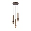 Lucide MARGARY - Lampe à suspension - Ø 28 cm - LED Variation. - 3x4W 2700K - Café