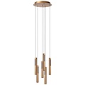 Lucide GRIFFITH - Lampe à suspension - Ø 38 cm - Variation LED. - CCT - 6x6W 2700K/4000K - Bronze