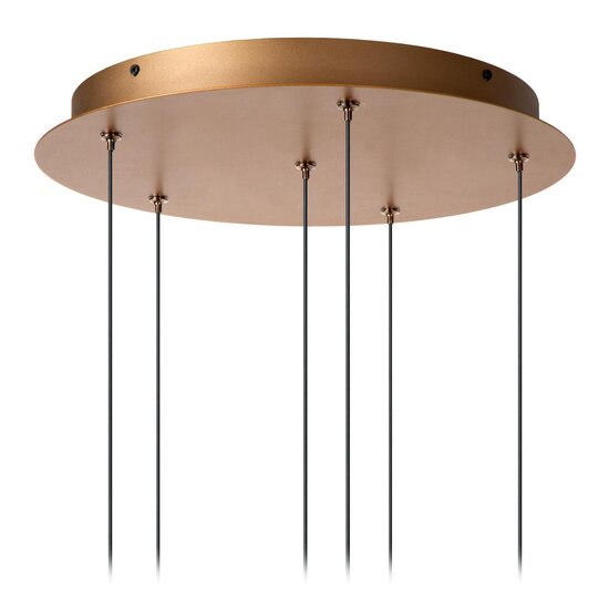 Lucide GRIFFITH - Lampe à suspension - Ø 38 cm - Variation LED. - CCT - 6x6W 2700K/4000K - Bronze