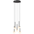 Lucide CALINA - Suspension - Ø 42 cm - LED à intensité variable - 5 x 8,2 W 2700 K - Noir