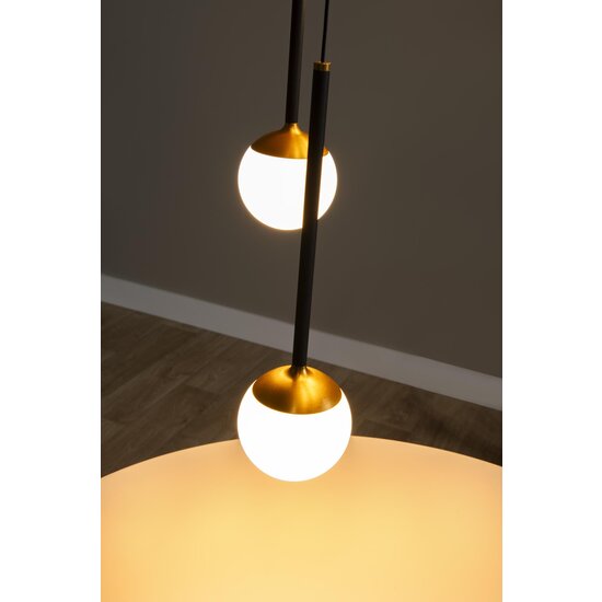 Lucide CALINA - Hanglamp - Ø 42 cm - LED Dimb. - 5x8,2W 2700K - Zwart