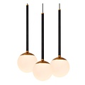 Lucide CALINA - Suspension - Ø 42 cm - LED à intensité variable - 5 x 8,2 W 2700 K - Noir
