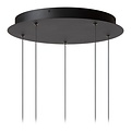 Lucide CALINA - Lámpara colgante - Ø 42 cm - LED regulable - 5x8,2W 2700K - Negro