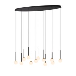 Lucide CALINA - Pendant lamp - LED Dimb. - 12x7.7W 2700K - Black