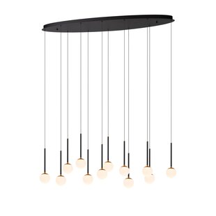 Lucide CALINA - Lampe à suspension - LED Dim. - 12x7,7W 2700K - Noir